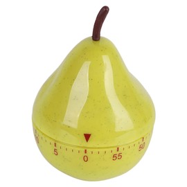 Cartoon Timer, Mechanical Kitchen Timer Pear Shape Manual Rotating Countdown Timers Gadgets Mini Size for Cooking Alarm Sleep Reminder Clocks Supply Classroom Home Study 60 Minute