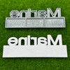 2 Pack Marine Edition Car Emblem - 3D Metal Badge