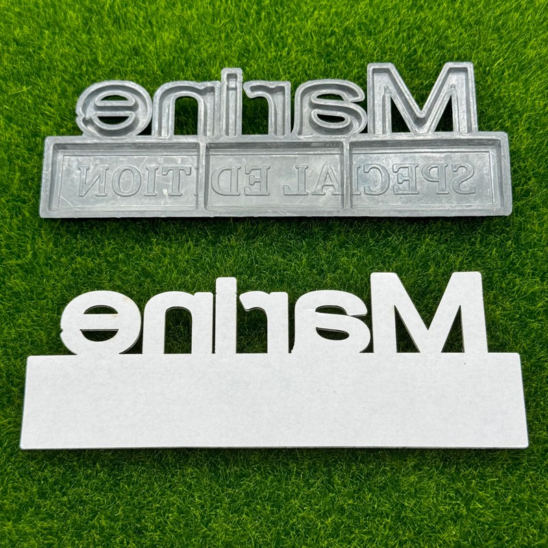 2 Pack Marine Edition Car Emblem - 3D Metal Badge