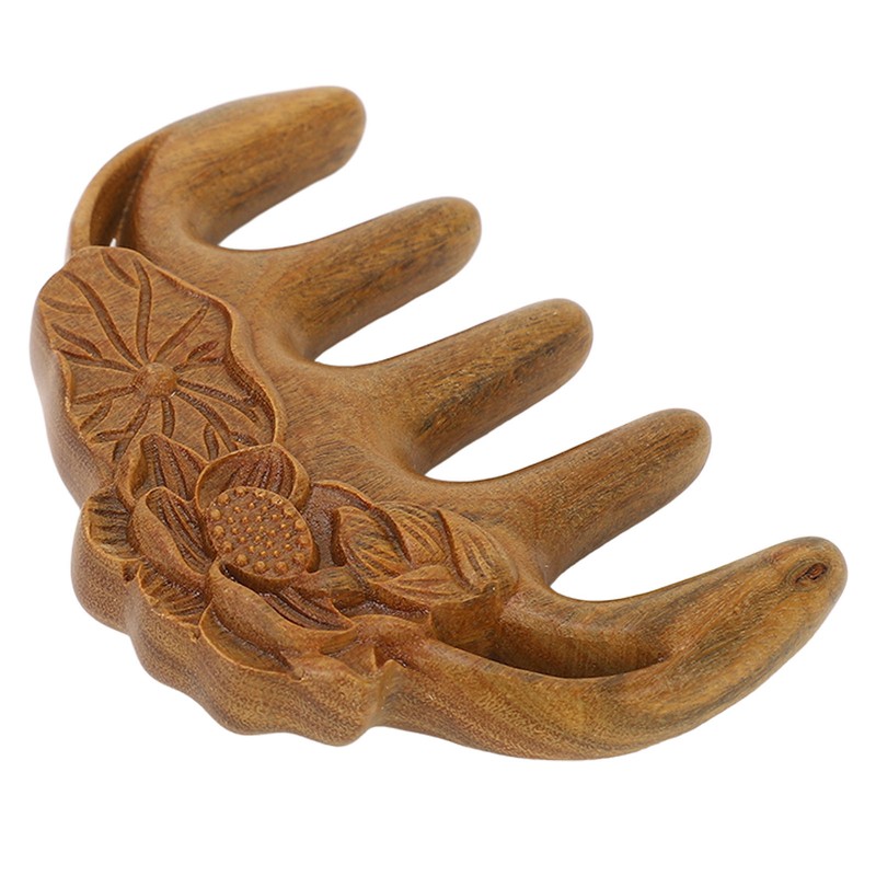 Sandalwood Meridian Comb Nose Massager Rosewood Scalp Massage Comb Set