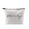 PYOUL Cosmetic Bag for Cat and Plant Lovers Gift for