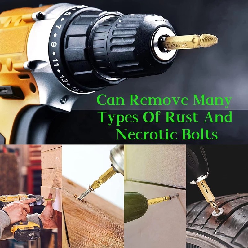 Stripped Screw Extractor-Set Damaged Screw-Extractor - Broken Screw Remover Tools