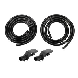 TUCKBOLD Windshield Washer Nozzle for Honda HR-V 2016-2017 No.76810TP6A01 Front Black with 2 Pcs 1 Meter Fluid Hose 1 Set