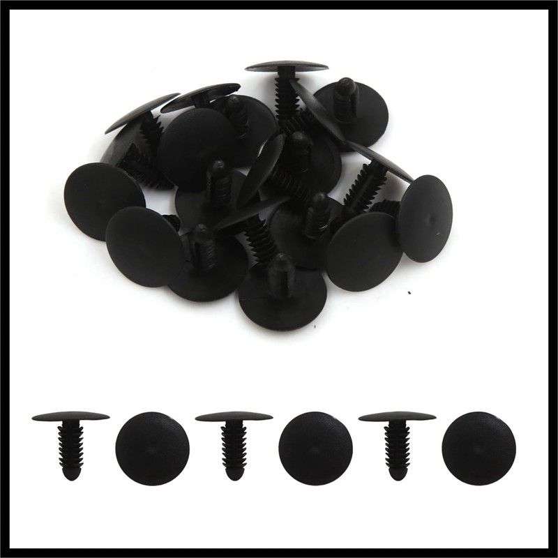 Hihaha 20 Pcs 8mm Hole Dia 25mm Head Plastic Rivets