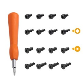 Video Doorbell Screwdriver,T6 T15 & + 16Pcs Screwdriver Fit Doorbell, 2nd Generation, Doorbell 2 / pro Doorbell 3 Doorbell 4 Doorbell Plus and Pro & Elite Doorbell Security Screw