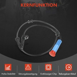 Frankberg 2 x ABS Sensor Front Axle Compatible with M.i.n.i R50 R53 Cooper/Cooper S One/One D Works 1.4L 1.6L 2001-2006 Replace# 34526756384