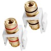 tunghey 6Pack Banana Jack Binding Post Keystone Jack Insert with