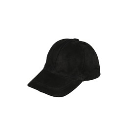 HATSQUARE Suede Leather Baseball Cap Adjustable Dad Plain Hat Stylish Classic for Women Men Unisex (Black)