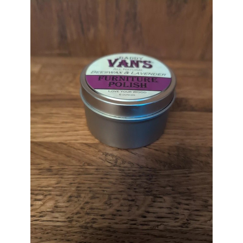 Daddy Van's All Natural Beeswax & Lavender Furniture Polish 6oz.