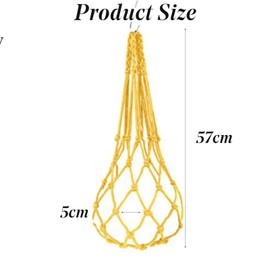 2PCS Poultry Vegetable String Bag, Treats for Hens, Hanging Feeding Dispenser for Vegetables and Fruits, Toys for Chickens, Ducks, Large Birds, Geese (Yellow, Green)