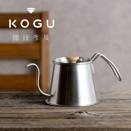 Kogu Coffeeware Two-Drip Pot Pro 500ml with Lid, Made in Japan, Direct Fire and IH Compatible, Dishwasher Safe, Fine-Mouthed, Pours Directly Below, Dripper Kettle, Stainless Steel, Stylish, Outdoor