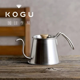 Kogu Coffeeware Two-Drip Pot Pro 500ml with Lid, Made in Japan, Direct Fire and IH Compatible, Dishwasher Safe, Fine-Mouthed, Pours Directly Below, Dripper Kettle, Stainless Steel, Stylish, Outdoor