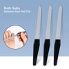 12 Pcs Metal Nail Files for Natural Nails Made of