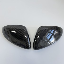 Real Carbon Fiber Side Mirror Caps Rearview Side Mirror Covers for Volkswagen VW Golf R Mk7 Mk7.5 2015-2019 and Golf GTI MK7 MK7.5 2015-2021