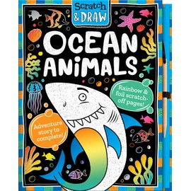 Scratch & Draw Ocean Animals - Scratch Art Activity Book (Scratch and Draw)