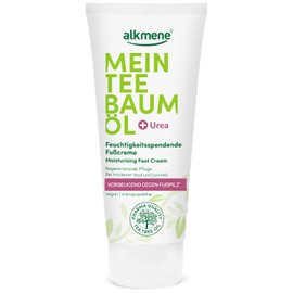 alkmene Mein Tea Tree Oil Foot Cream 100 ml Prevents Against Foot - Natural Pure Tea Tree Oil, Vegan & Climate Neutral - Moisturising Foot Cream with Urea for Dry Skin & Itching