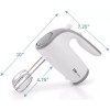 Elite Gourmet EHM-003X Ultra Power Electric 5-Speed Kitchen Hand Mixer,