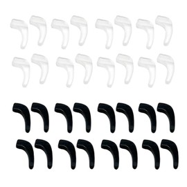 Aliotech 16 Pairs of Soft Silicone Eyewear Ear Hook Eyewear Retainers Silicone Non-slip Sleeve Eyewear Ear Hook Eyewear Sunglasses Reading Glasses Holder(Open diameter size:4MM*1.8MM)