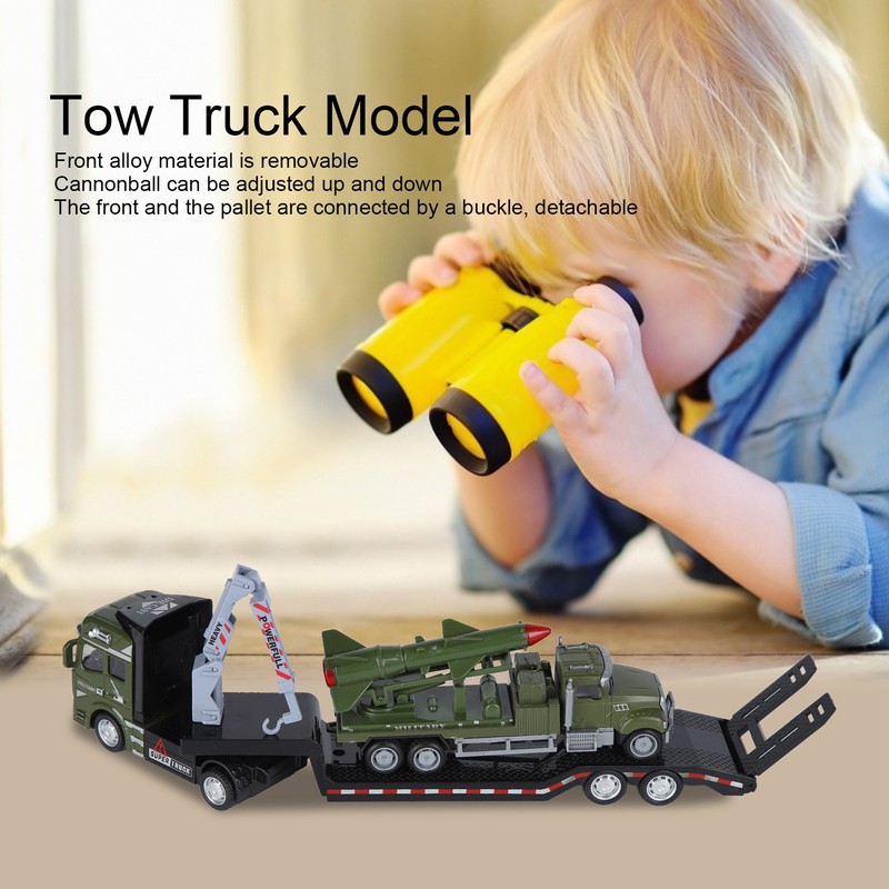 1:50 Tow Truck Toy Alloy Pull Back Car Highly Simulation