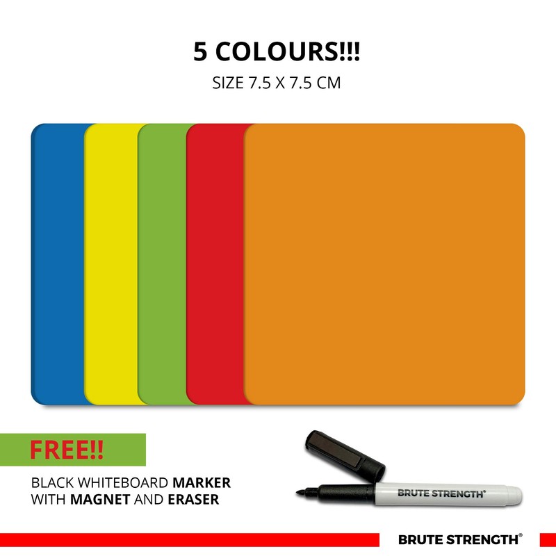 Dry Erase Magnets Set - 50 Pack includes Marker -