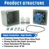 KEYMOO 5-Way 2NO 2NC Rotary Changeover Switch with Exterior Box,