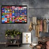 46.85"(W) x 45"(H) inch Tactical Patch Board Display,Emblem Patch Hanging