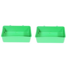 Generic 2pcs Parrot Shower Bath Tub Pet Supply Shower Basin for Birds Ingenious Design to Stress for Indoor and Outdoor Use Safe Portable Bathing Accessory