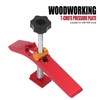 Woodworking T Track Hold Down Clamp Workbench Adjustable Chute Aluminum