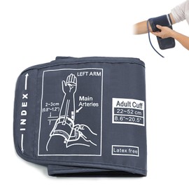 Blood Pressure Cuff, Replacement Blood Pressure Cuff, Manual Blood Pressure Cuff, 22-52 cm with 5 mm Plug, Used as a Replacement for an Old Sphygmomanometer Bracelet (without Machine)