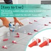 TUAKIMCE Tile Leveling System 2mm, 600pcs Tiles Spacer Clips for