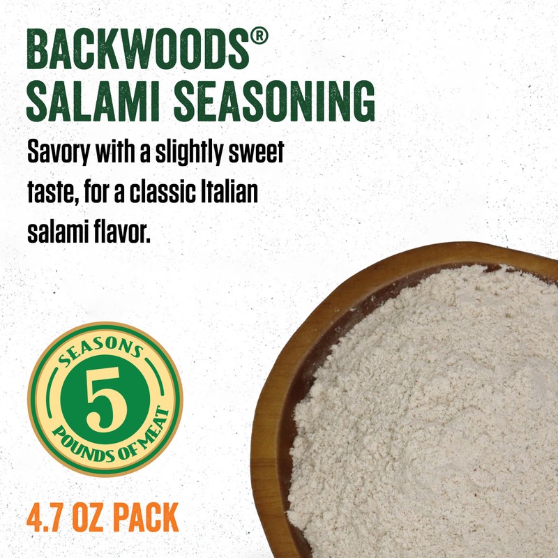 LEM Backwoods Cured Sausage Seasoning with Cure Packet, Salami Sausage