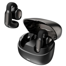 Hmusic A24 TWS AI ENC Clip-on Earbuds, Open Ear Bluetooth 6.0 Earphones