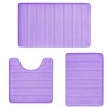 RUN HELIX Lavender Bathroom Rug Set 3 Pieces Ultra Soft,