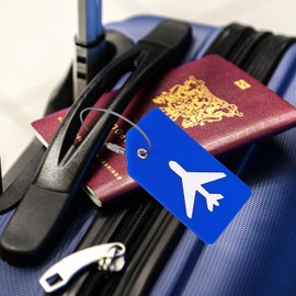 HFZRZFH 5-Pack Silicone Luggage Tags with Stainless Steel Ring - Travel Accessories, Multicolor, Durable, Waterproof, Quick Spot Identifier for Suitcases, Bags, and Cruise Luggage