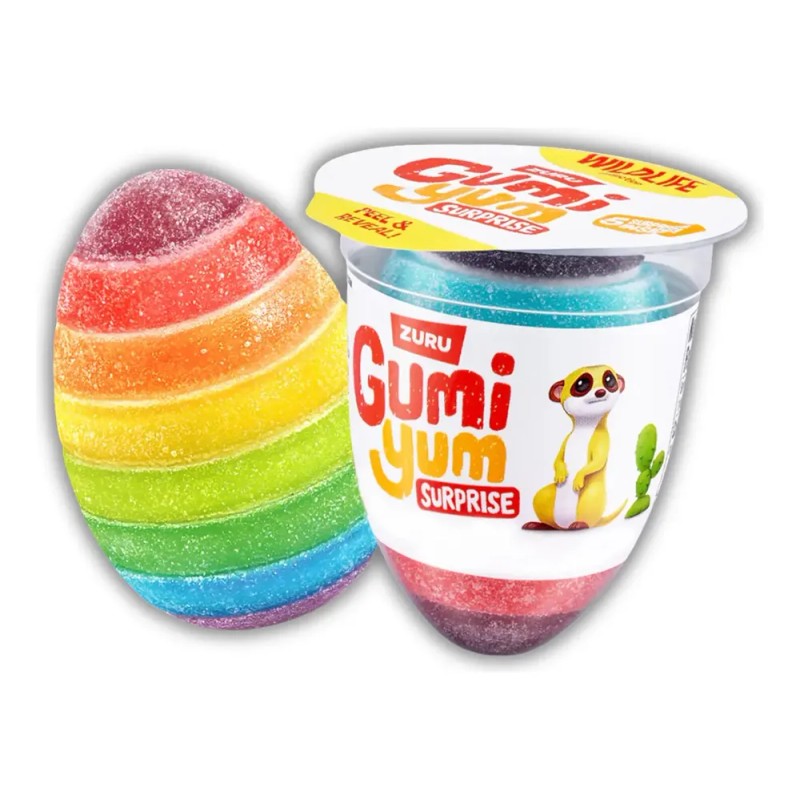 Gomita Zuru Gumi Yum Surprise Huevo Sorpresa Paquete 9pzas