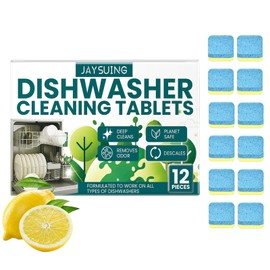 Spülmaschinen Blätter,Eine kraftvolle Reinigung, Fettlösekraft und Glanznatürliche Spülmittel Streifen, Phosphatfrei und Biologisch Abbaubar(Zitrone)