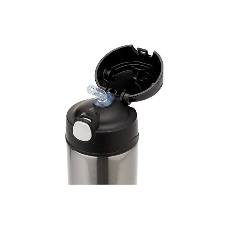 Thermos FUNtainer Vacuum Insulated Drink Bottle, 470ml, Charcoal, F4023CH6AUS