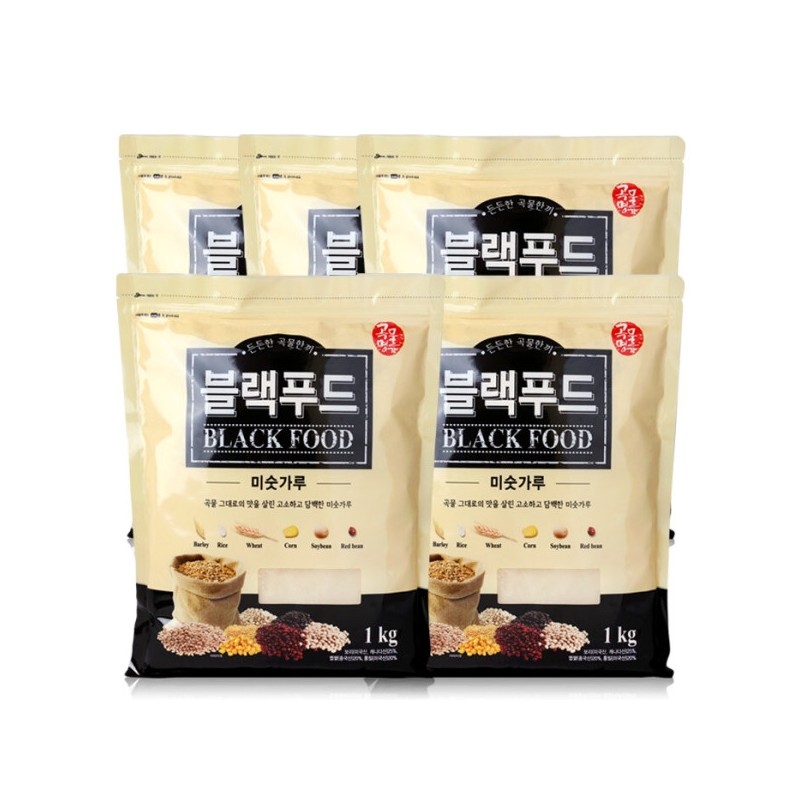 Grain Master Black Food Misutgaru 1kg x 5 Snack Meal