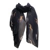 Pamper Yourself Now Navy with Different Coloured Greyhound Scarf