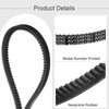 sourcing map AX24 EPDM V-Belt, Raw Edge Cogged Industrial Rubber