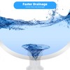 2 Pack Push and Seal Pop-up Drain Stopper with Overflow