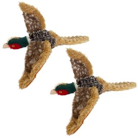 okegztoa Pheasant Dog Toy Squeaky Pet Toys,Pheasant Interactive Chew Toys Stuffed Teething Toys for Large Medium Small Dog,Pheasant Dogs Toys Squeaky Toy to Keep Them Busy (R-2pheasant)