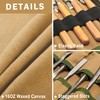 16OZ Waxed Canvas Tool Roll Bag, Heavy Duty Tool Storage