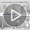 Tub Transfer Bench for Bathtub, Height Adjustable Shower Bench with