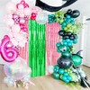 Pink and Green Party Decorations, Wicke Birthday Decorations, Tinsel Foil