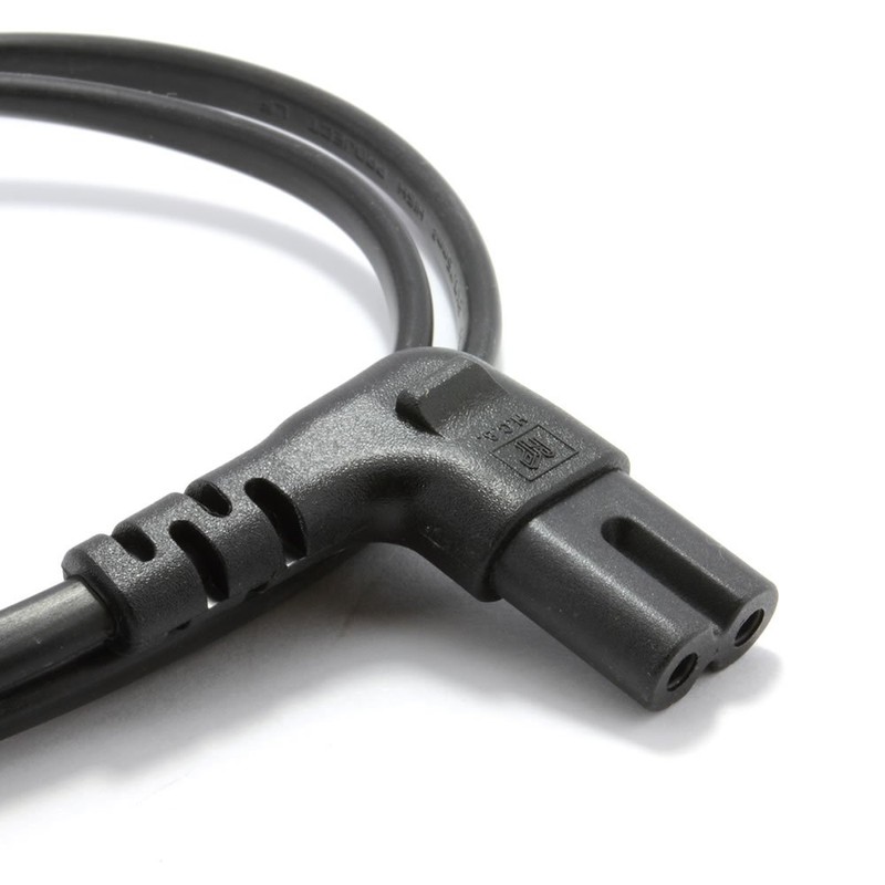 kenable Right Angle Figure 8 to Bare Wire Power Cord