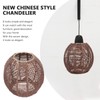 GANAZONO Wicker Rope Boho Basket Woven Rope Design Ceiling Pendant