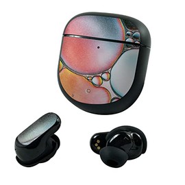 MightySkins Glossy Glitter Skin Compatible with Bose QuietComfort Earbuds II (2022) - Rainbow Bubbles | Protective, Durable High-Gloss Glitter Finish | Easy to Apply and Change | Made in The USA