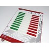 BIKE-label Italy 3D Sticker Flags 10 Pieces 150 x 10