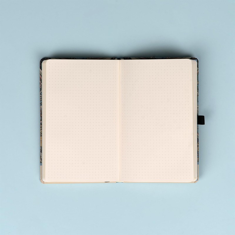 NOTIQUE Alphonse Mucha Zodiak Polka Dot Notebook with Elastic Band,